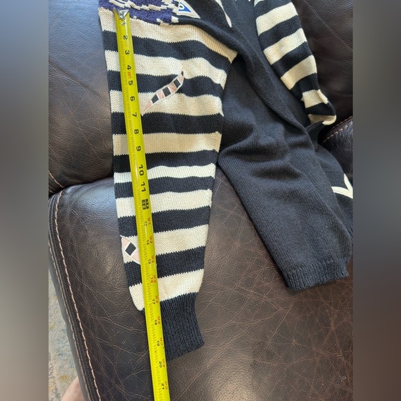 Vintage K. Riley 80s/90s Abstract Art Sweater – Bold Striped Knit –SzM/L
– Rare - Picture 5 of 7
